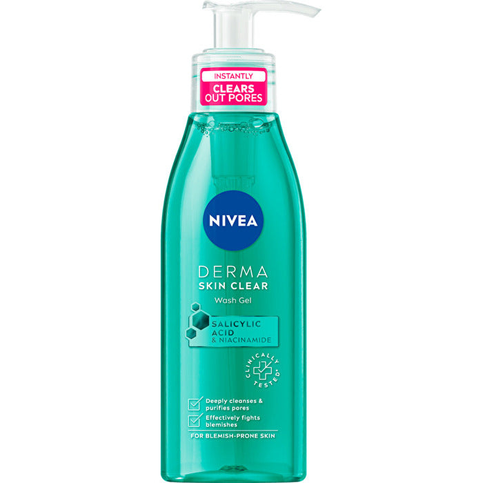 Nivea Derma Skin Clear Wash Gel 150ml