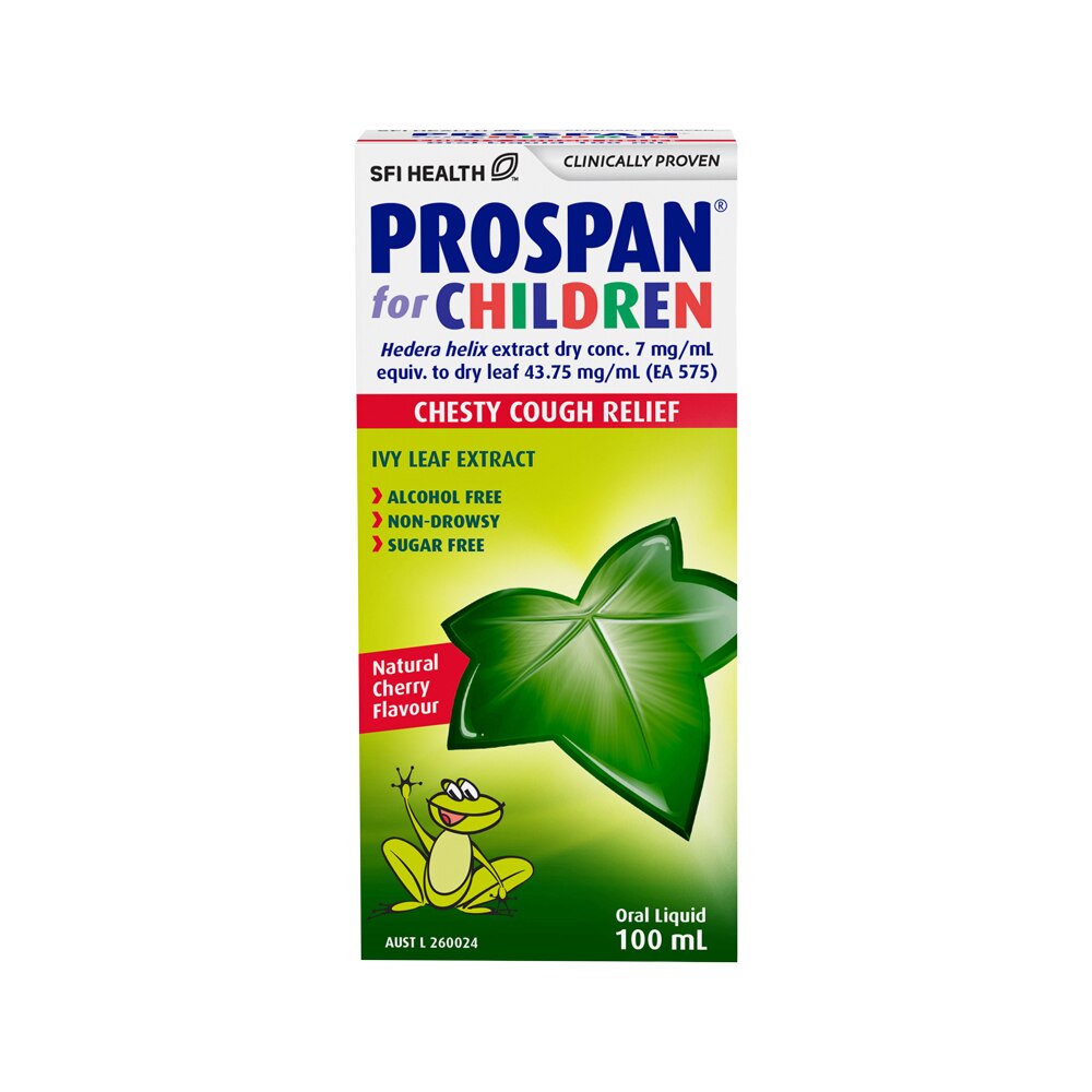 SFI Health Prospan For Children Chesty Cough Relief Cherry Flavour Oral Liquid 100ml