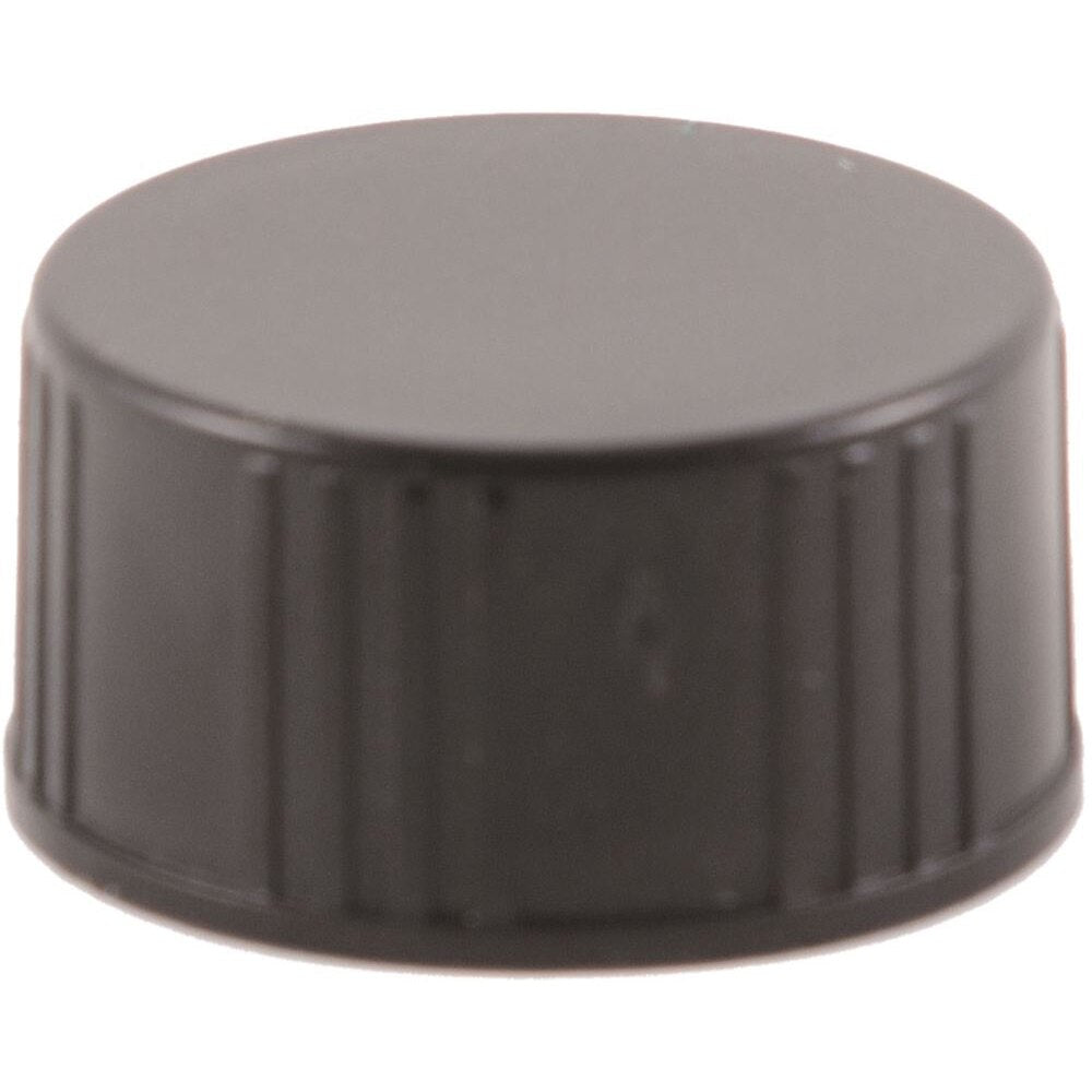 Screw Cap Plain Black 20mm