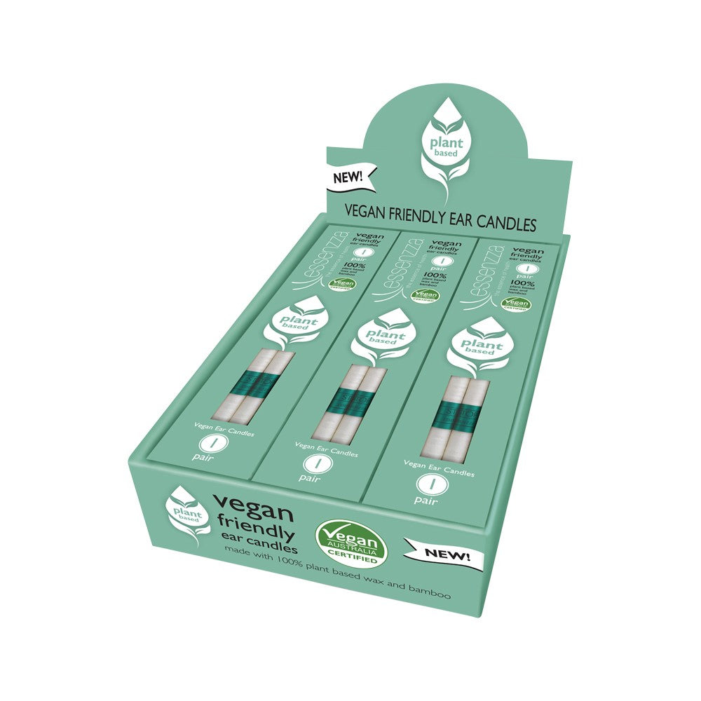Essenzza Vegan Friendly Ear Candles 1 Pair x 12 Display