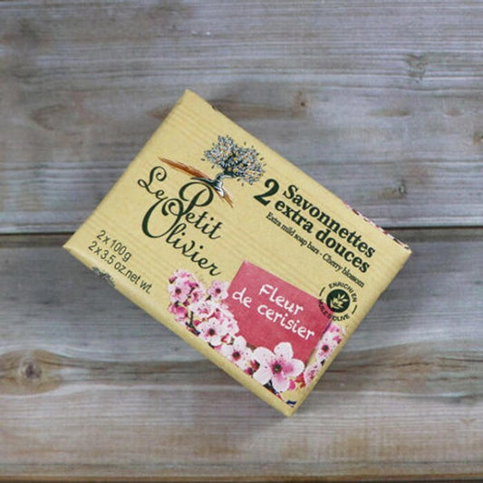 Le Petit Olivier Cherry Blossom Extra Mild Soap Bars - 2 x 100g Fixed Size