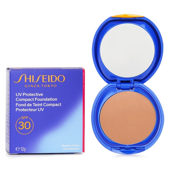 Shiseido UV Protective Compact Foundation SPF 30 (Case+Refill) - # SP40 Medium Ochre 12g/0.42oz