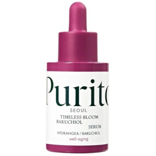 Purito Timeless Bloom Bakuchiol Revitalizing Serum - Pleťove Serum Proti Vráskám S Bakuchiolem 30ml