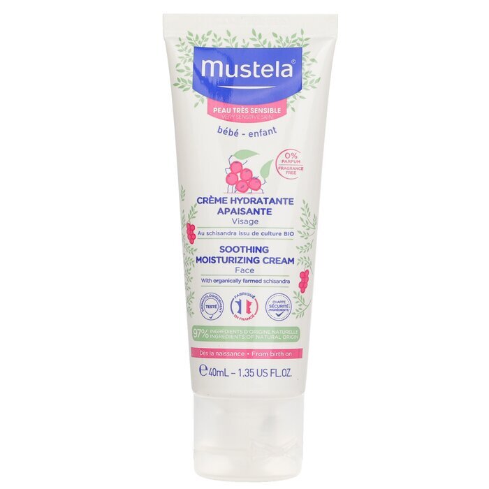 Mustela Soothing Moisturizing Cream For Face - For Very Sensitive Skin 40ml/1.35oz