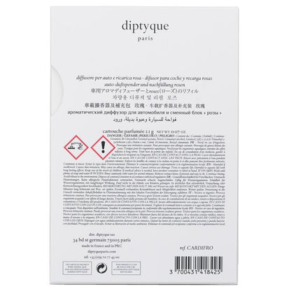 Diptyque Car Diffuser - Roses 2.1g/0.07oz