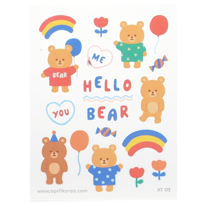April Korea April Body Sticker - # AT 02 1pc