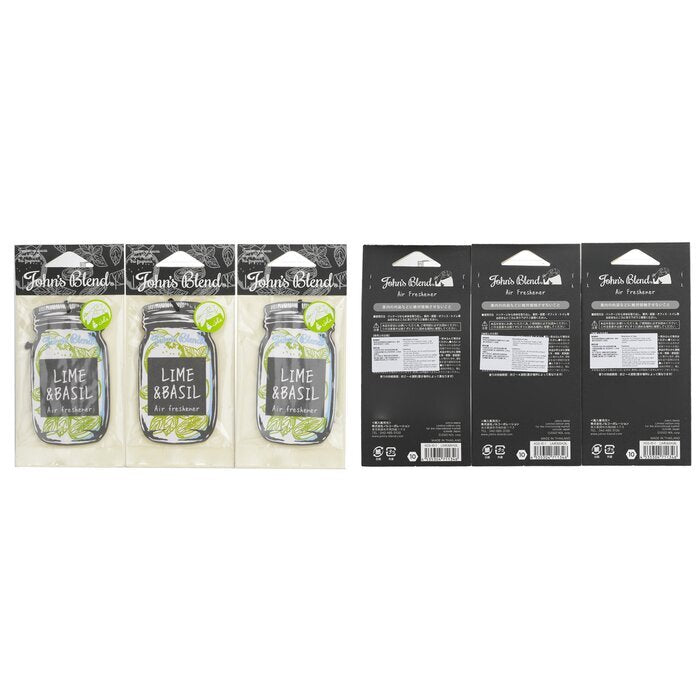 John's Blend Air Freshener - Lime & Basil 3pcs