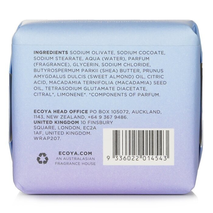 Ecoya Soap - Coconut & Elderflower 90g/3.2oz