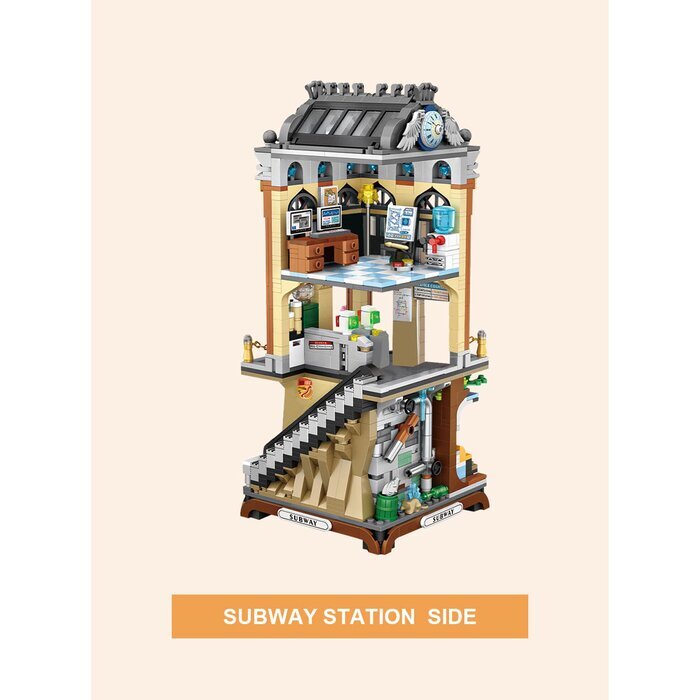 LOZ Mini Blocks - Subway Station 40 x 28 x 9.5cm