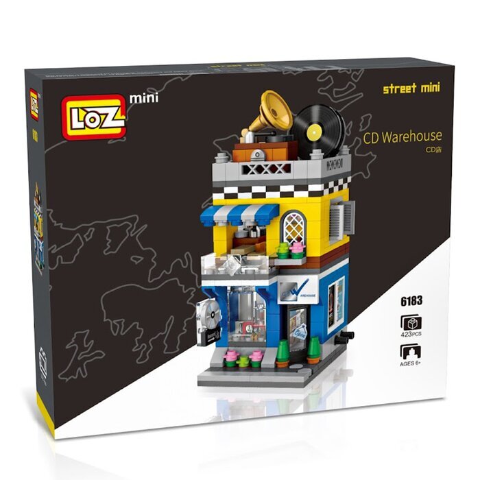 LOZ Mini Blocks - Record Store Building Bricks Set 20 x 17 x 5 cm