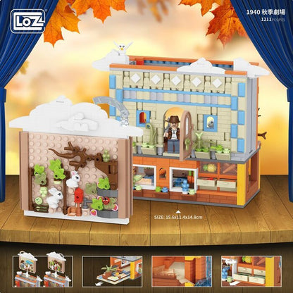 LOZ Mini Block - The Rabbit Peter Theater Building Bricks Set 31 x 23 x 9 cm