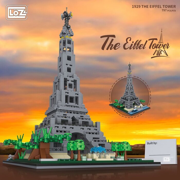 LOZ Ideas Mini Block - Ai Fei'er Tower Building Bricks Set 26 x 19 x 8 cm