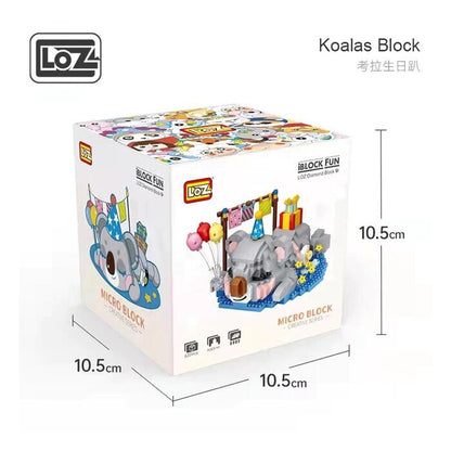 LOZ Mini Blocks - Birthday Koala Building Bricks Set 11 x 11 x 11cm