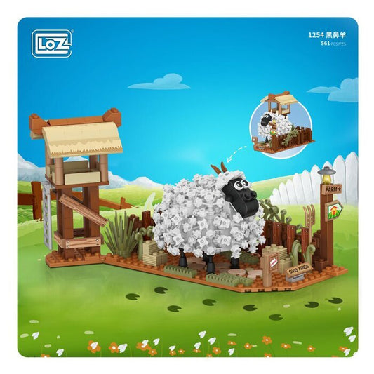LOZ Mini Blocks Farm Series - Little Sheep Building Bricks Set 20 x 15 x 8cm