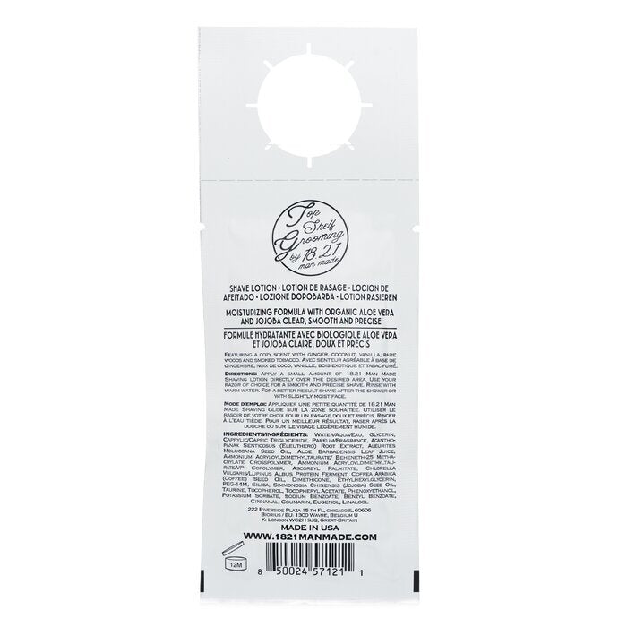 18.21 Man Made Glide Shave Lotion - # Spiced Vanilla 15ml/0.5oz