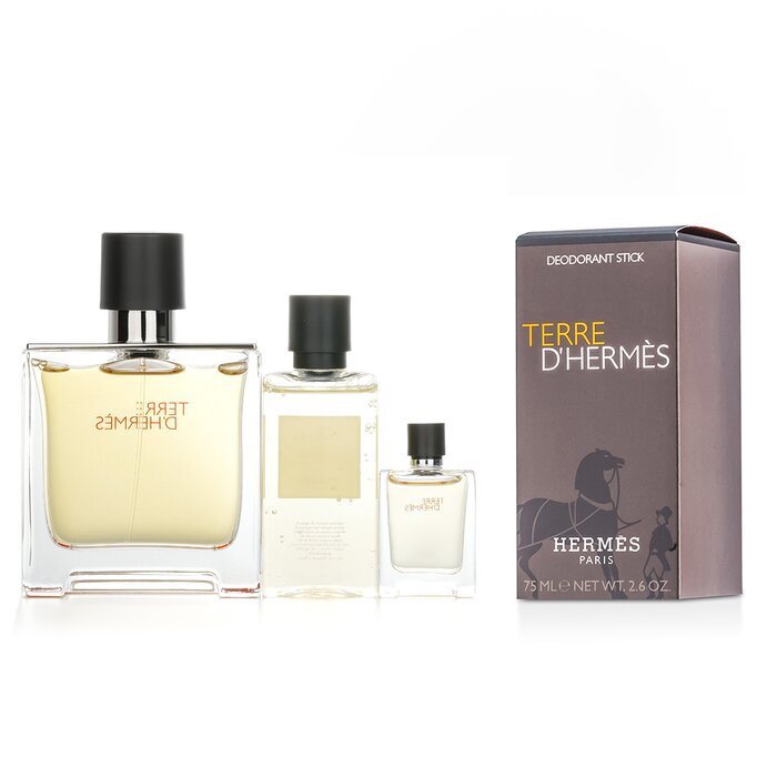 Hermes Terre D'Hermes Pure Set + Terre D'Hermes Deodorant Stick 2pcs