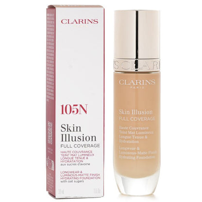 Clarins Skin Illusion Full Coverage Foundation - # 105N 30ml