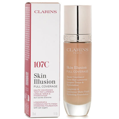 Clarins Skin Illusion Full Coverage Foundation - # 107C 30ml