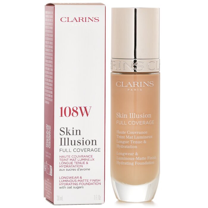 Clarins Skin Illusion Full Coverage Foundation - # 108W 30ml