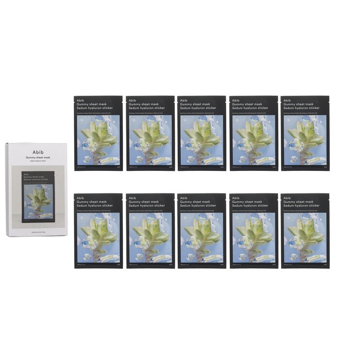 Abib Gummy Sheet Mask Sedum Hyaluron Sticker 27ml x10pcs