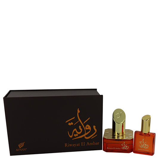 Afnan Riwayat El Ambar Eau De Parfum Spray + Free Travel Eau De Parfum Spray 1.7 oz 50ml/1.7oz