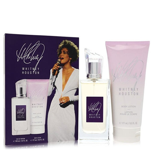 Whitney Houston Gift Set - Eau De Parfum Spray + 6 oz Body Lotion